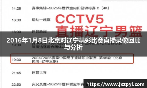 2016年1月8日北京对辽宁精彩比赛直播录像回顾与分析